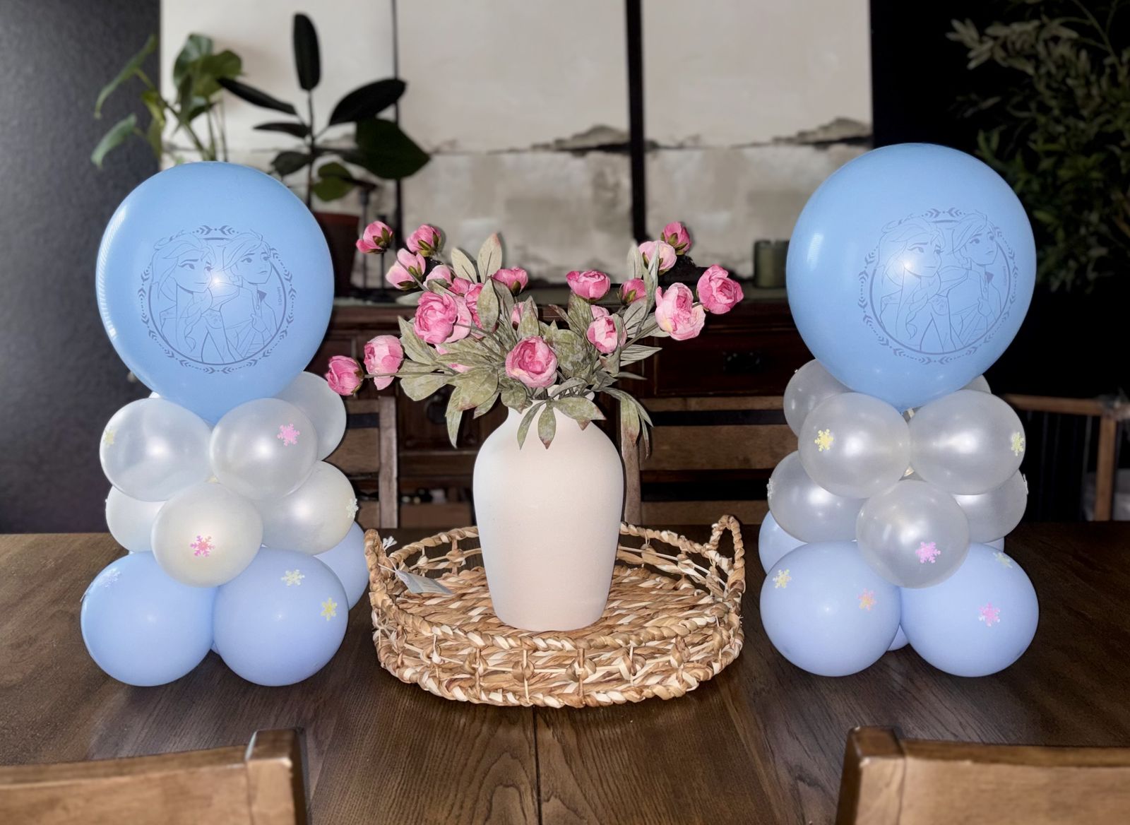 Frozen balloon centerpieces — on our Instagram