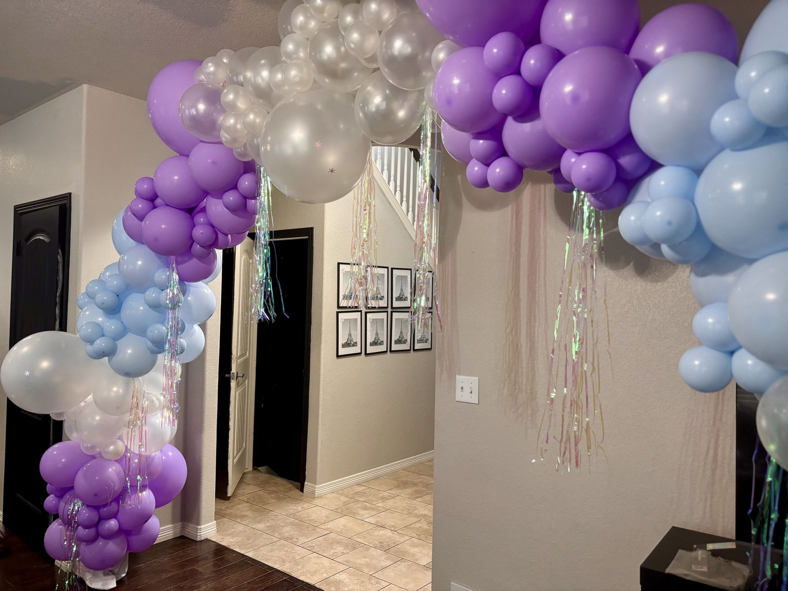 Lavender balloon arch — on our Instagram